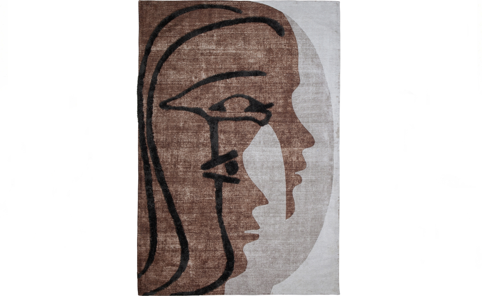 Gulv- og vægtæppe WOOOD Exclusive Roden 170 x 240 cm multifarvet uld/polyester