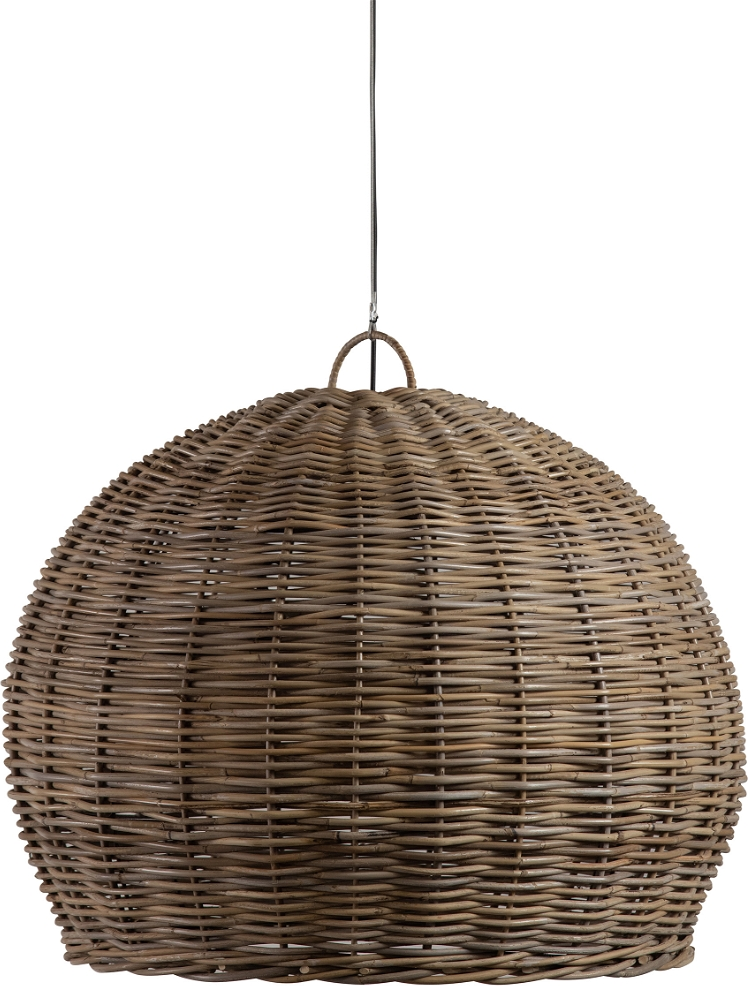 Pendellampe/ophængslampe WOOOD Exclusive Mooze i håndflettet rattan Ø80 x H65 cm natur