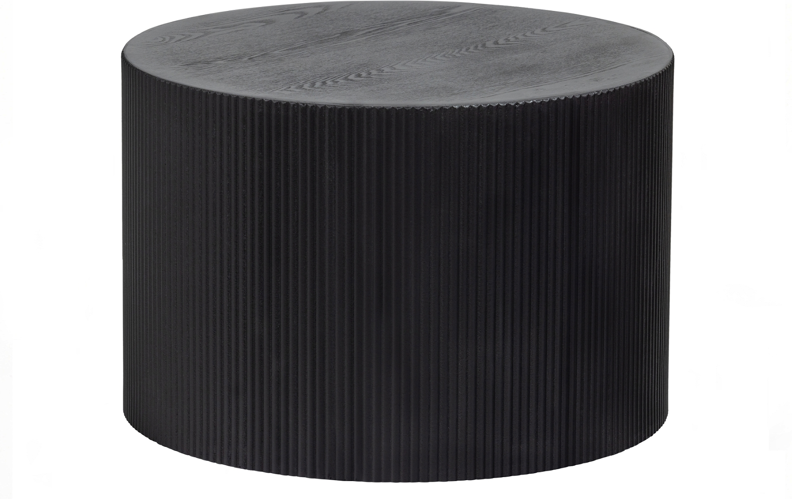 Sidebord WOOOD Exclusive Sanne Ø60 x H40 cm, sort MDF småbord til stuen