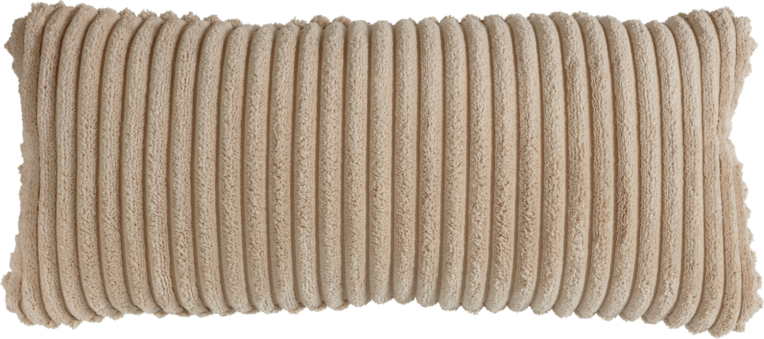 Dekorationspude WOOOD Exclusive Bean fløjl lysebrun 70x30x20 cm