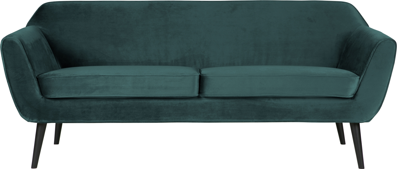 Loungesofa WOOOD Rocco Jarra fløjl grøn 187x82 cm