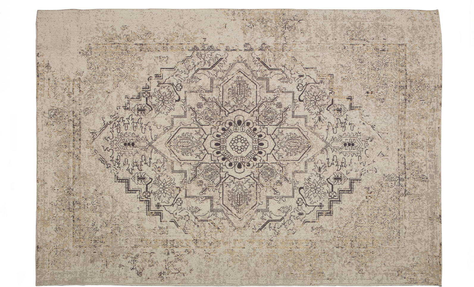 Gulvtæppe WOOOD Eric 170x240 cm Multifarvet  -  Polyester og bomuld
