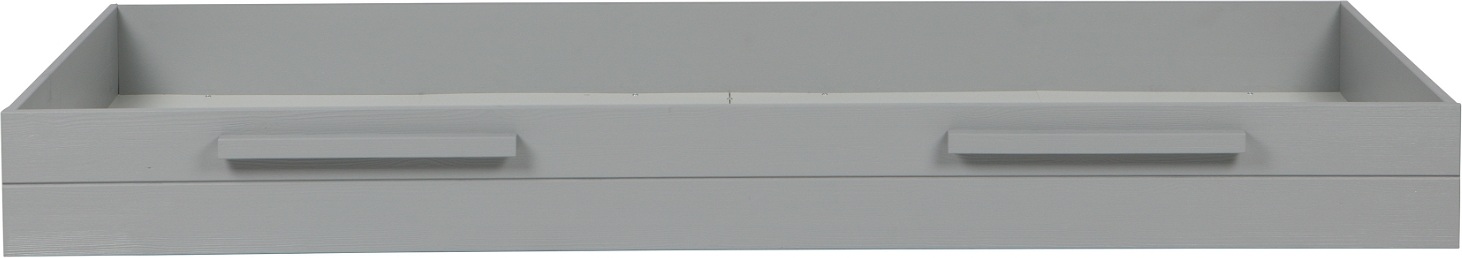 Opbevaringsskuffe under seng WOOOD Dennis, gråt fyrretræ 21Ã91Ã198 cm