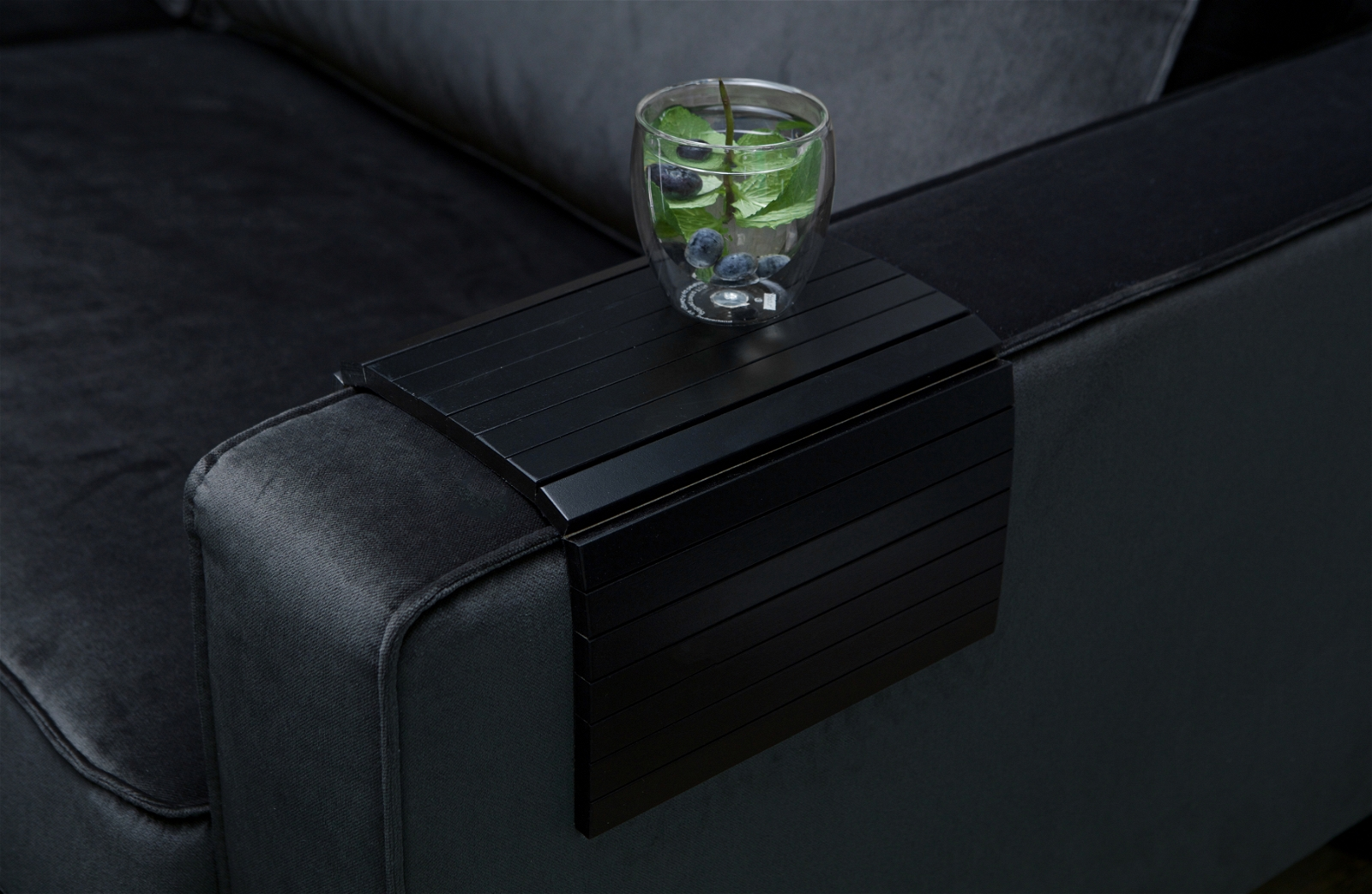 Armlænsbakke WOOOD Armrest  -  sort birketræ