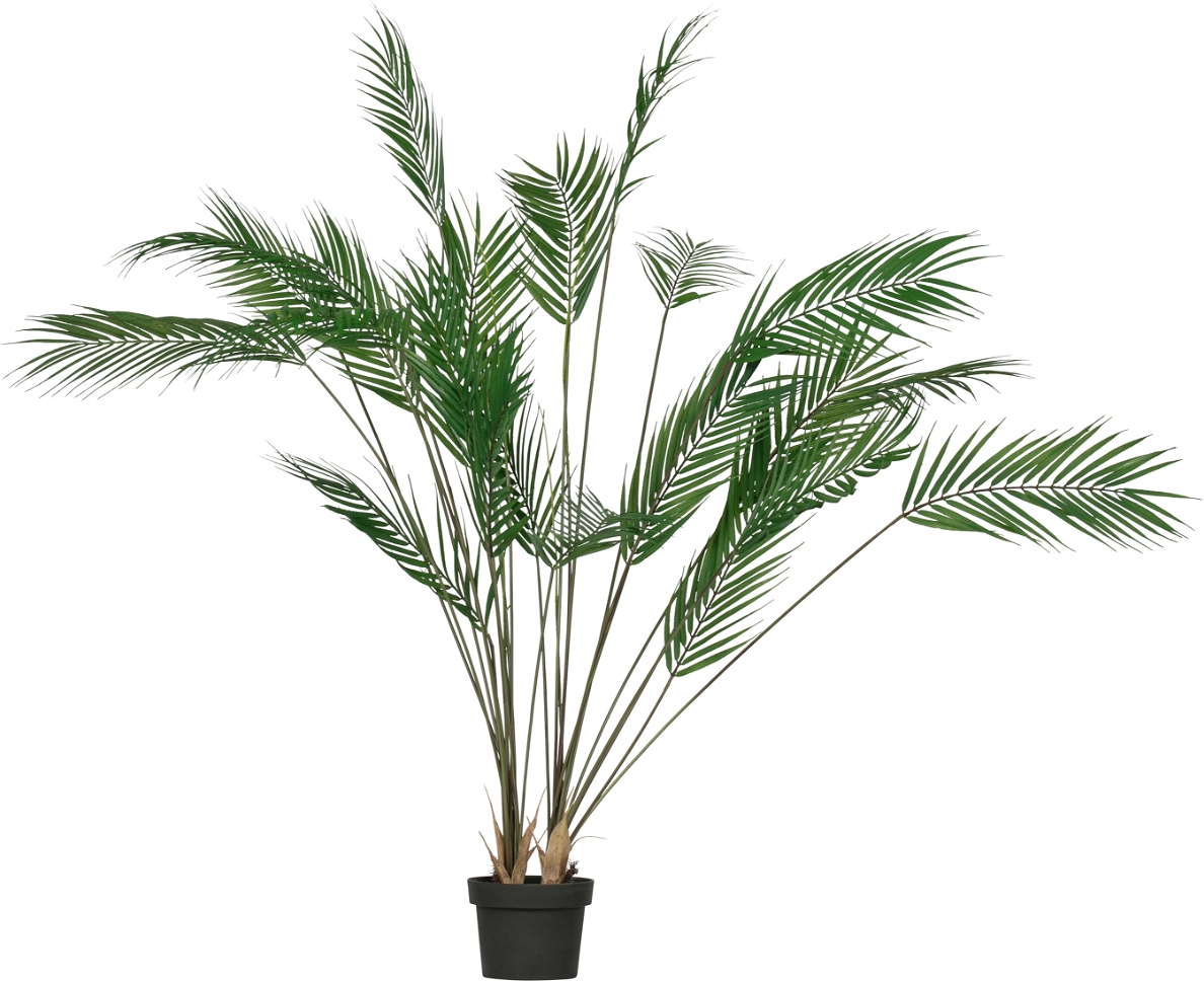 Kunstig plante WOOOD Palm  -  grøn dekorativ indendørspalme Ø75ÃH110 cm vedligeholdelsesfri boligdekoration