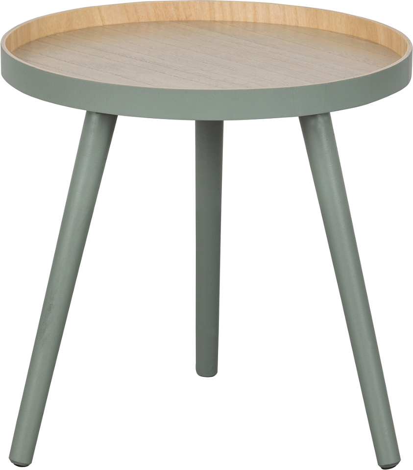 Sofabord WOOOD Sasha grønt sidebord 41Ã40Ã41 cm