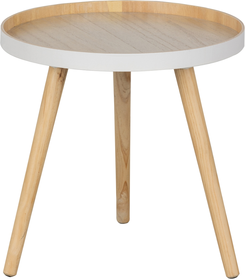 Sofabord WOOOD Sasha kvadratisk 41x41x41 cm natur MDF/asketræ