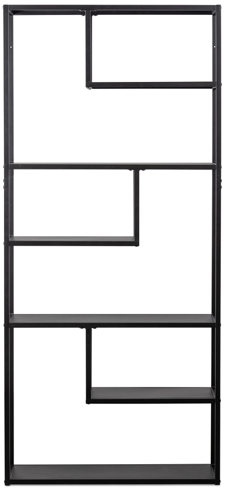 Rumdeler/skillevæg WOOOD Teun sort pulverlakeret metal 188Ã85Ã35 cm