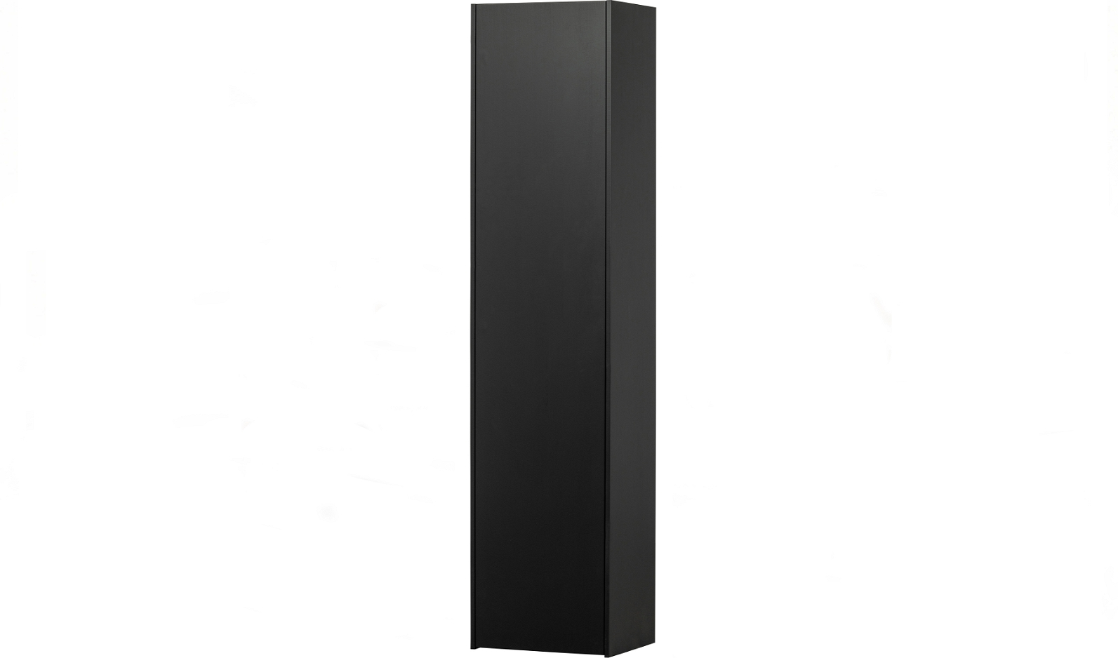 Skab med låger WOOOD Teun sort  -  FSC-certificeret fyrretræ H188xB35xD44 cm