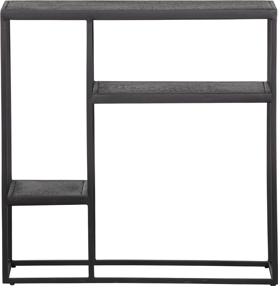 Rumdeler & skillevæg WOOOD Febe sort metal 76x76x30 cm UV-beskyttet