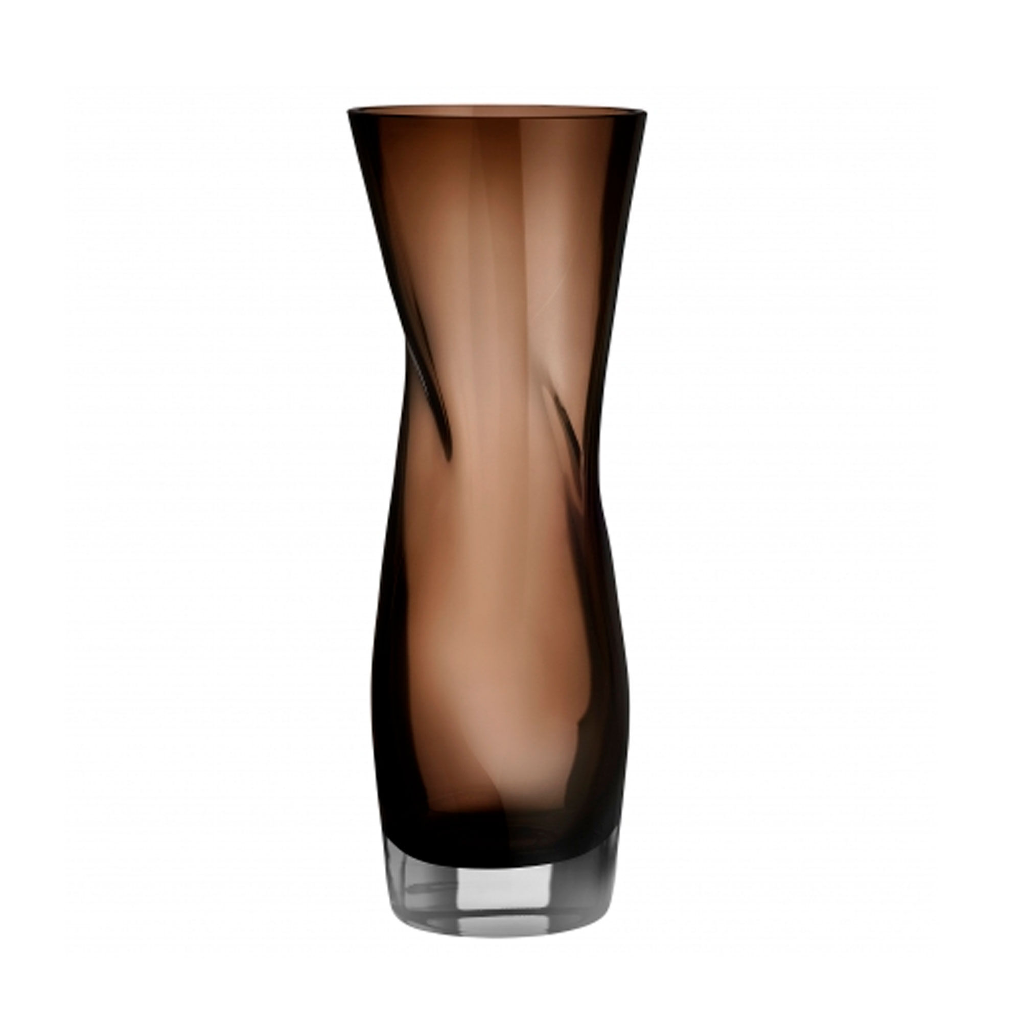 Orrefors Squeeze vase 34 cm, røgfarvet