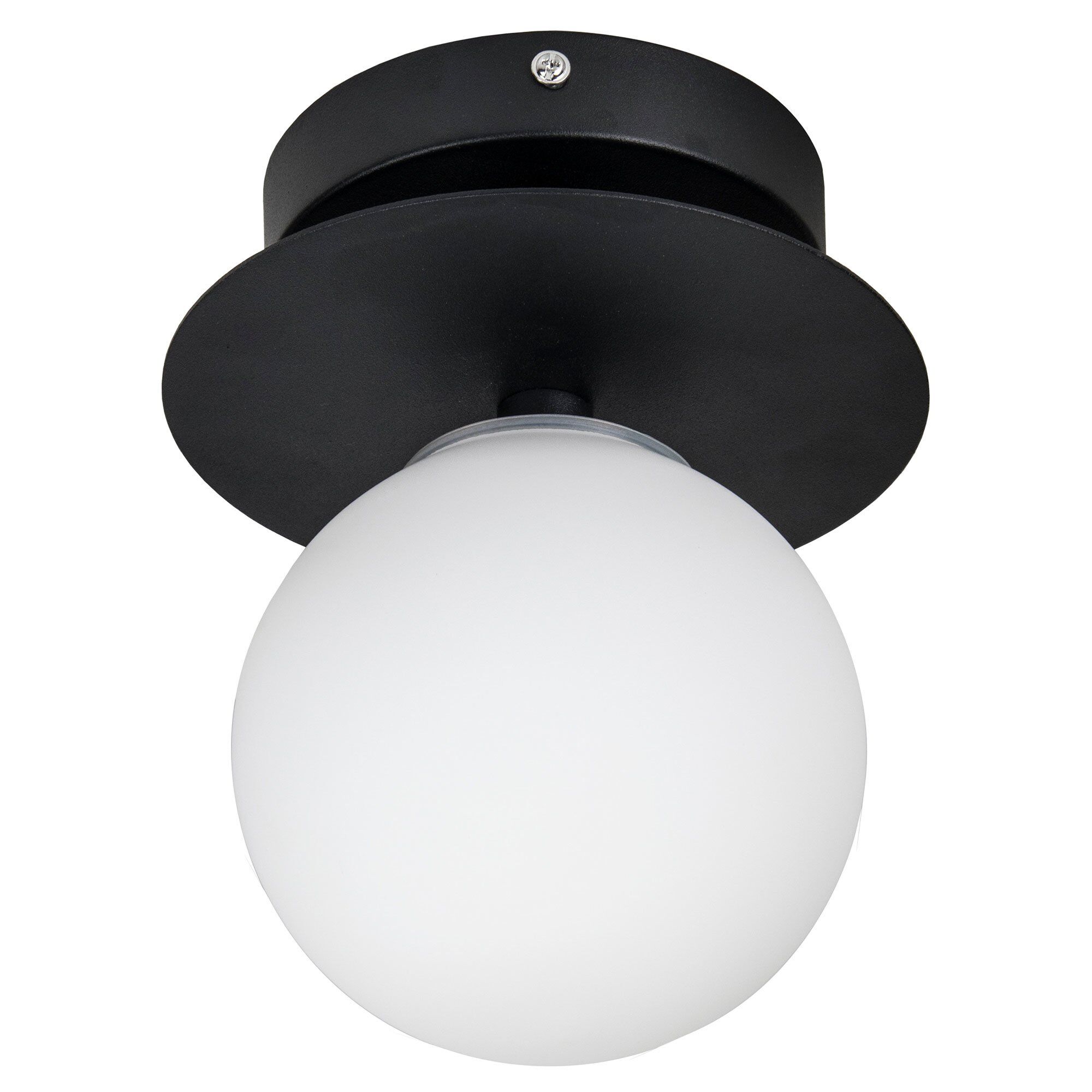 Globen lighting Væglampe / loftslampe Art Deco 24 cm, hvid/sort