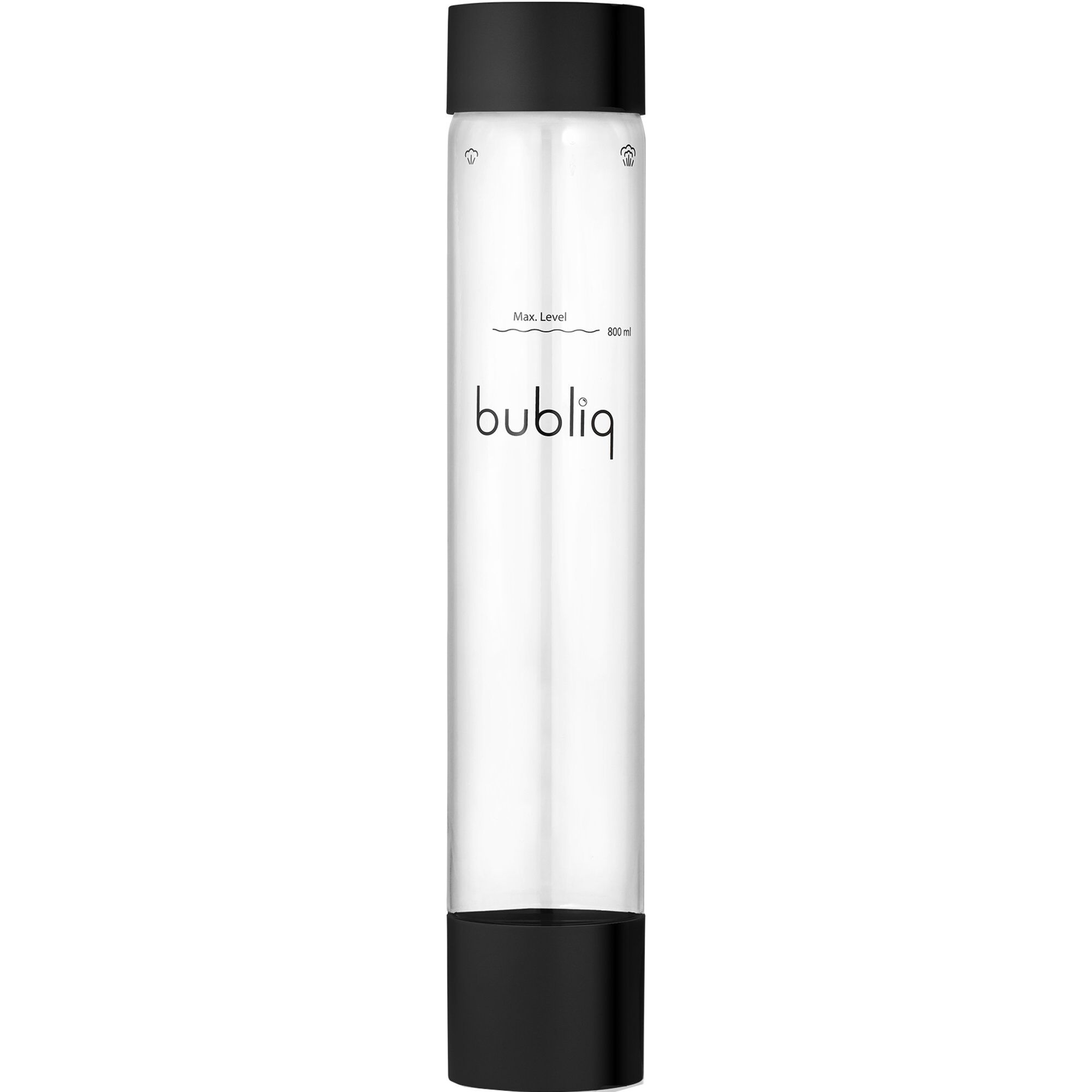 Bubliq Flaske til drink carbonater, matsort