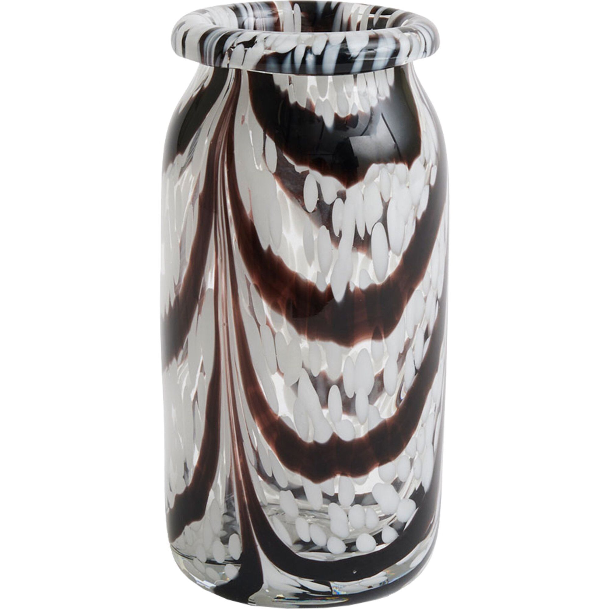 Hay Splash Vase X-Small, Coffee & White