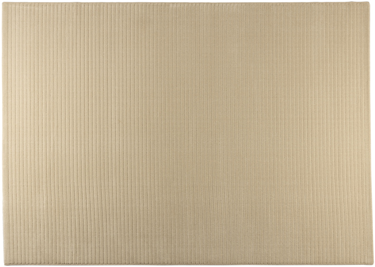 Gulvtæppe Zuiver Shore 160 x 230 cm stenlysgrå  -  rektangulært tæppe med diskrete striber