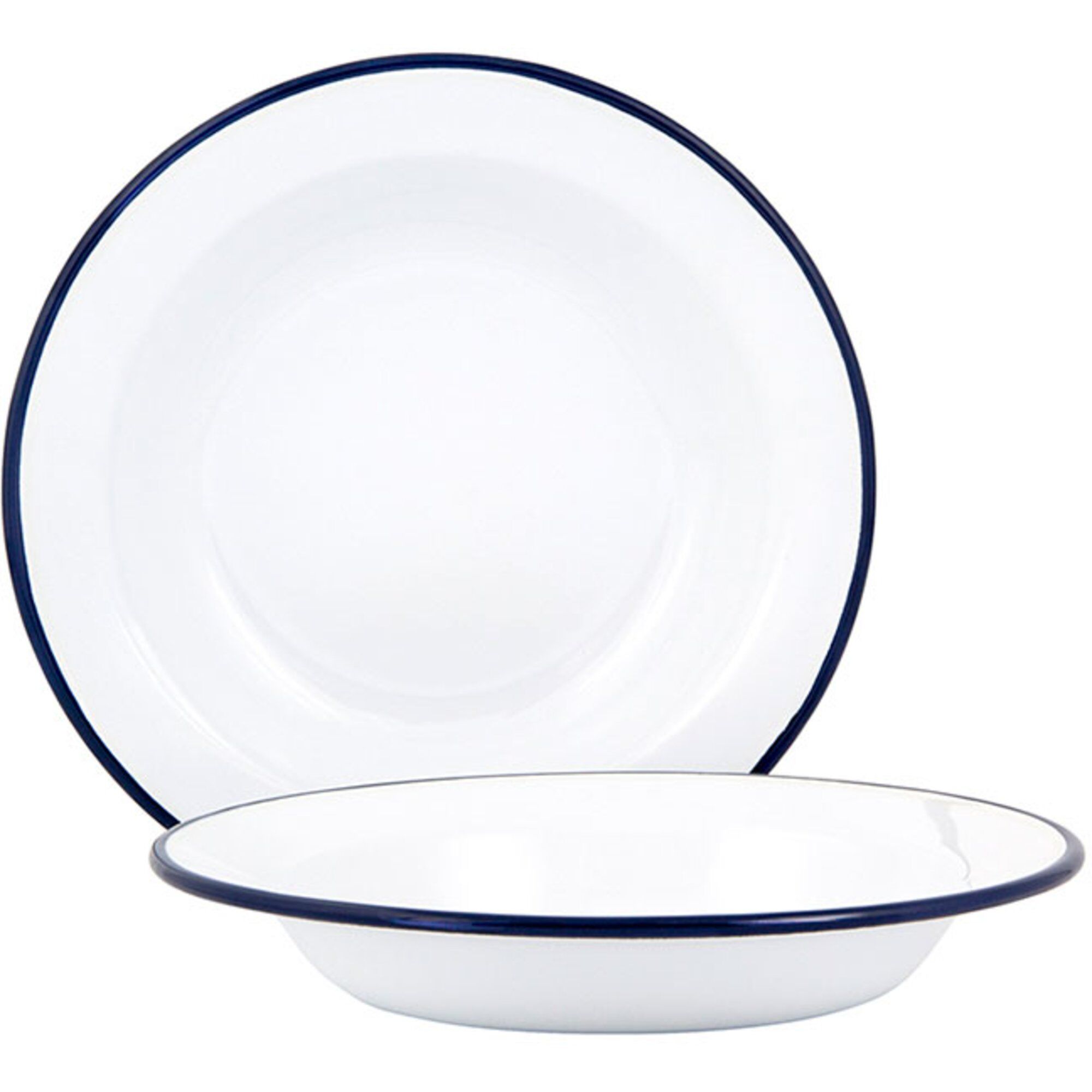 Kockums jernverk Dyb Tallerken 22 cm. Hvid