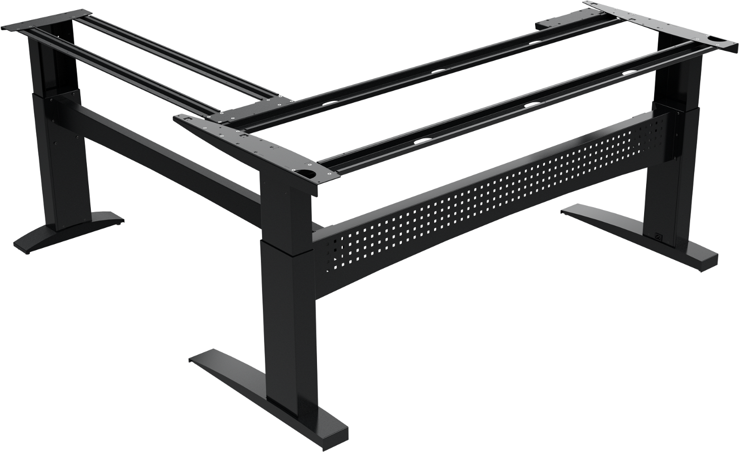 Hæve-/sænkestel ZenNord FlexDesk 501-11 sort metalstel med Bosch-motor, justerbar 65-122 cm, op til 150 kg