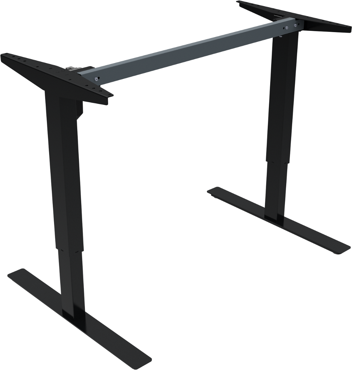 Hæve-/sænkestel ZenNord UpDown sort justerbart metalstel 68-118 cm til kontorbord