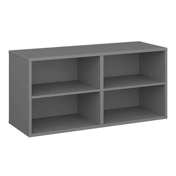 Keep by Hammel skab med 2 faste hylder - modul 002 - grafit  : Erling Christensen Møbler