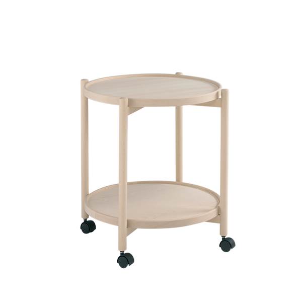 Thomsen Furniture James rullebord - bøg/bøg - Ø50 cm  : Erling Christensen Møbler
