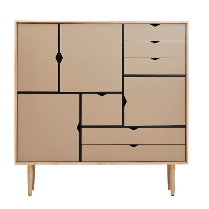Andersen Furniture S3 opbevaring - Kashmir - Sortlakeret eg  : Erling Christensen Møbler