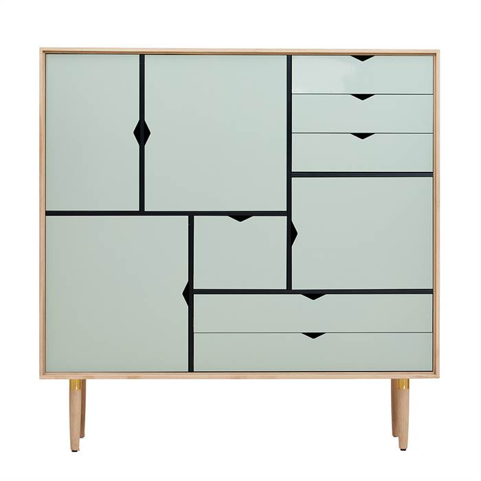 Andersen Furniture S3 opbevaring - Ocean Grey - Hvidolieret eg  : Erling Christensen Møbler