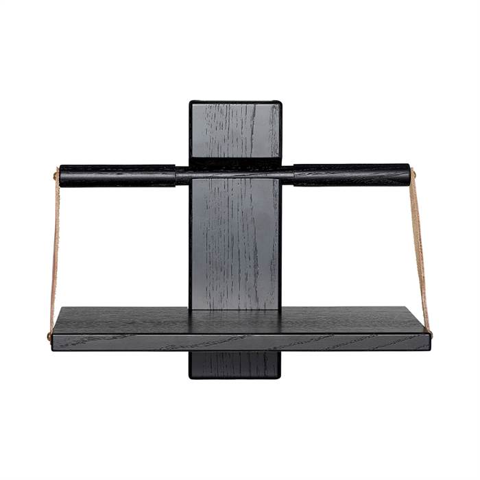 Andersen Furniture Shelf Wood Wall Hylde - lille - Sort eg  : Erling Christensen Møbler