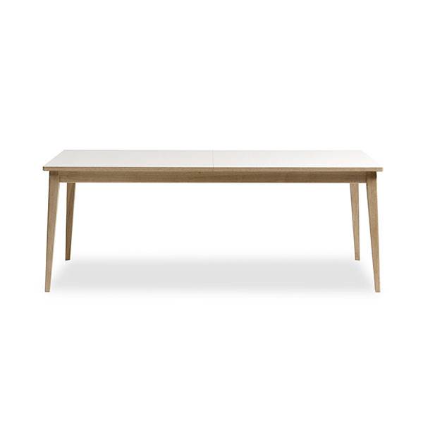Andersen Furniture T3 spisebord m. synkronudtræk - Hvid laminat  : Erling Christensen Møbler