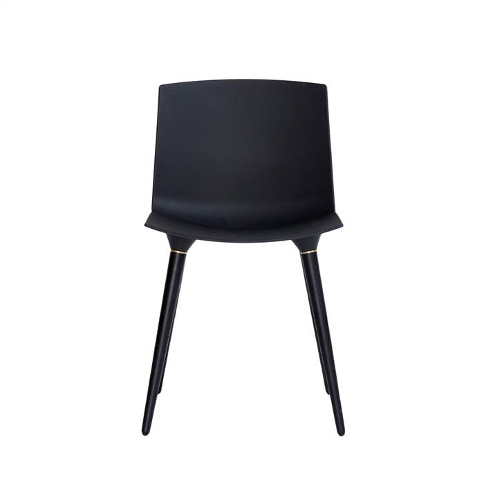 Andersen Furniture TAC spisebordsstol - plast - Sort - Sort stel Eg - sort lakeret : Erling Christensen Møbler