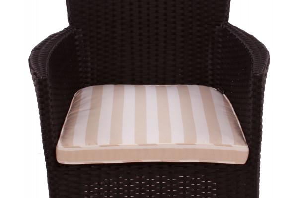 Aston Manilahynde Beige-Hvid stribet