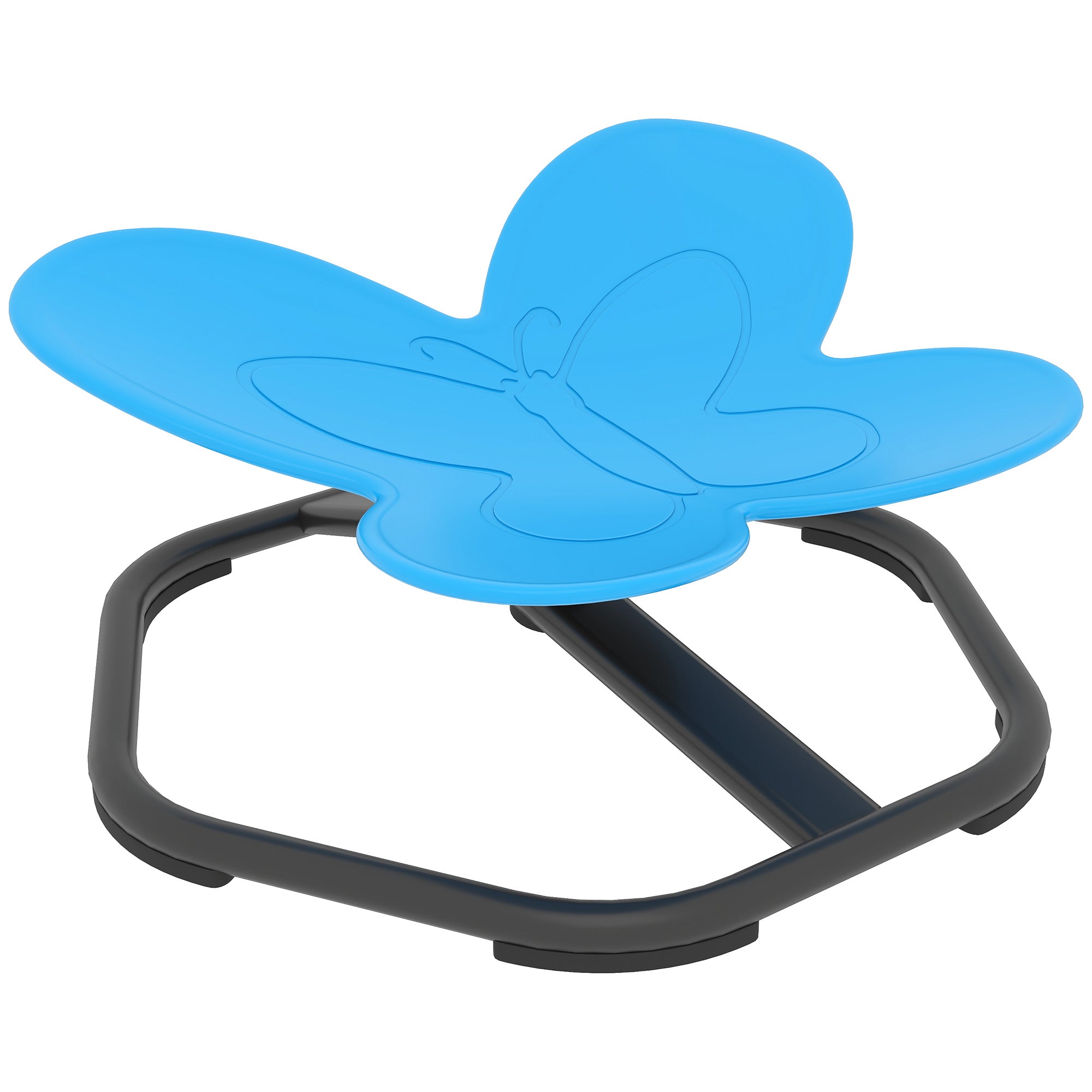 Sensorisk drejestol til børn  -  360Â° rotation  -  sommerfugleform  -  57x56,5 cm  -  blå