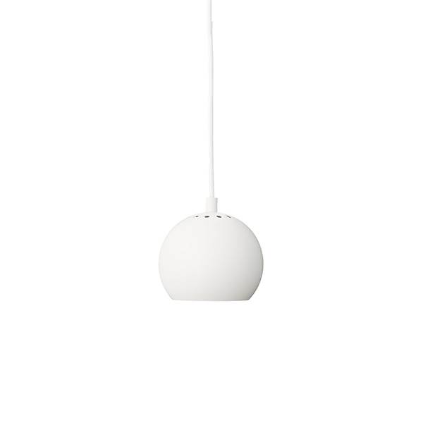 Frandsen ball pendel Ø12 - Matt white  : Erling Christensen Møbler