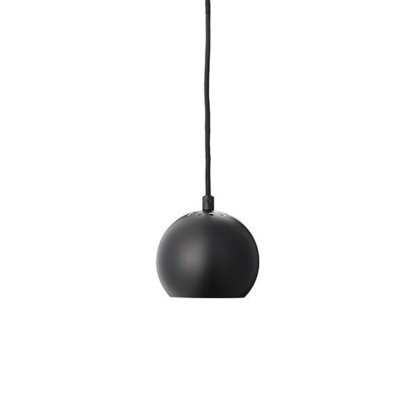 Frandsen ball pendel Ø12 - Matt black  : Erling Christensen Møbler
