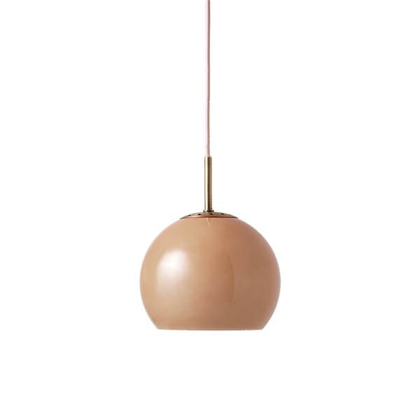 Frandsen ball glas pendel Ø18 - Cappuccino  : Erling Christensen Møbler