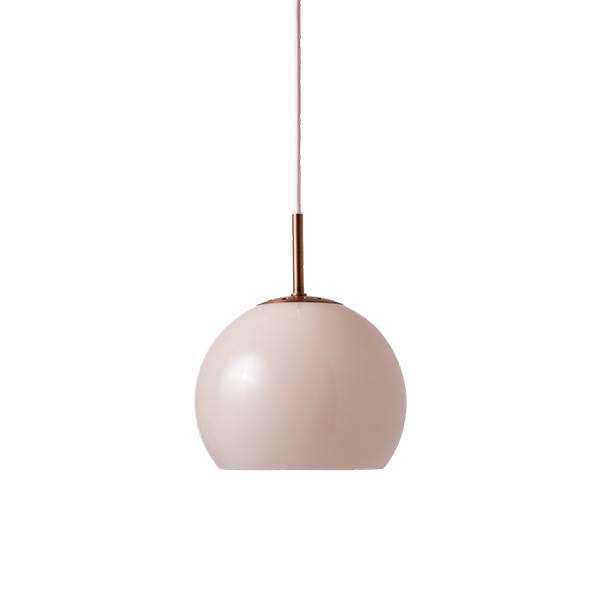 Frandsen ball glas pendel Ø18 - Sand grey  : Erling Christensen Møbler