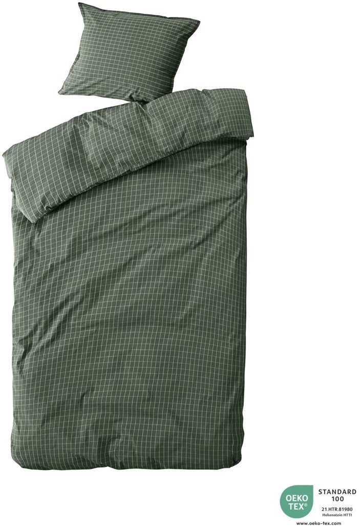 Sengesæt byNORD Erika økologisk bomuld forest w. snow 150x210 cm  60x50 cm dynebetræk og pudebetræk