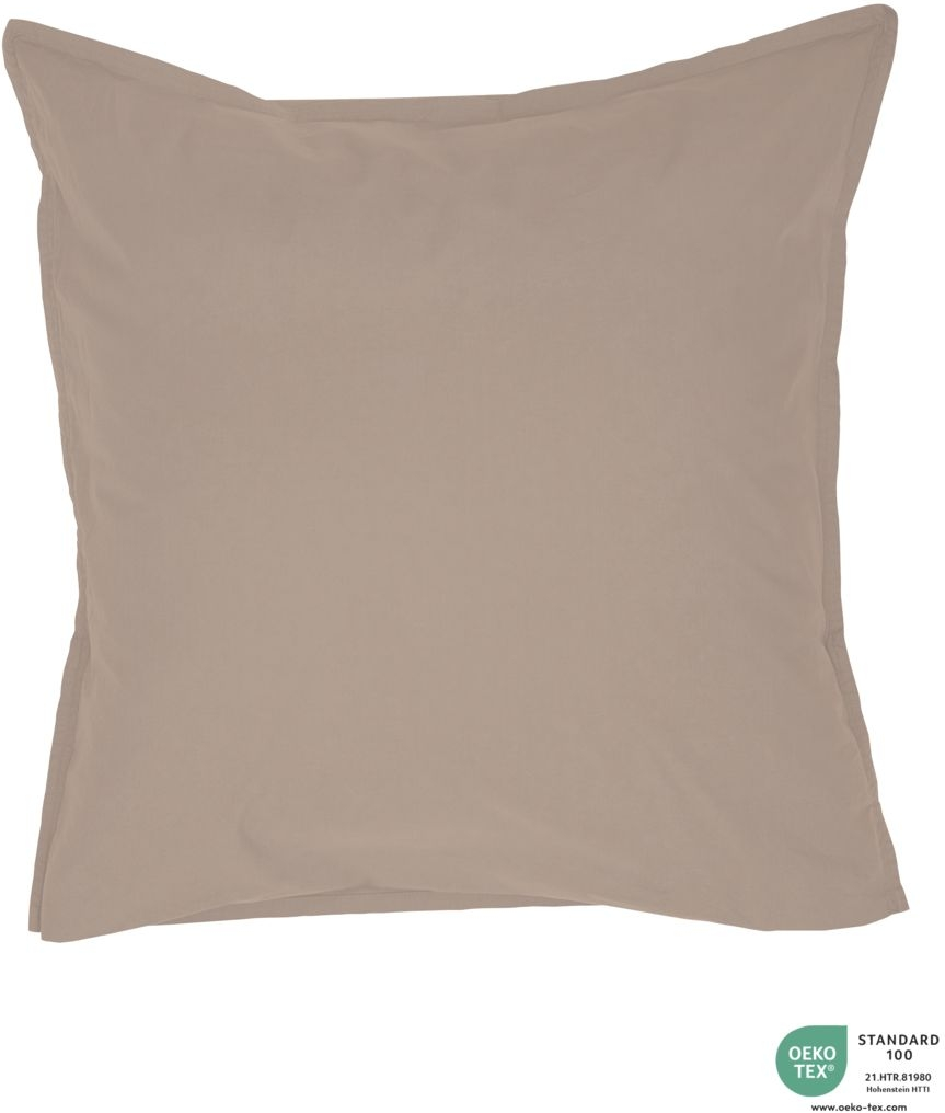 Pudebetræk byNORD Ingrid straw 80x80 cm økologisk bomuld percale