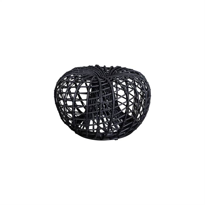 Cane-Line Nest fodskammel / sofabord - Lavagrå - lille - ingen glasplade  : Erling Christensen Møbler