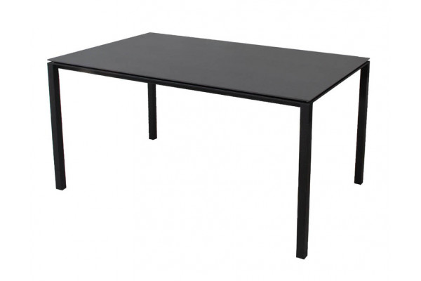 Cane-line Pure Havebord 90x150 cm - Lavagrå m/sort bordplade