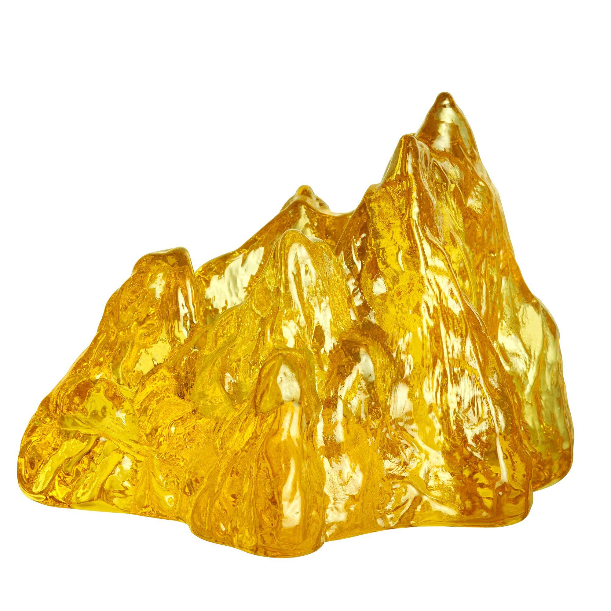 Kosta boda The Rock lanterne 9 cm, gul