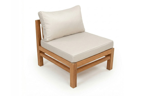 Colorado Teak Mellemmodul m/Andorra Airflow hynder Beige Vandafvisende