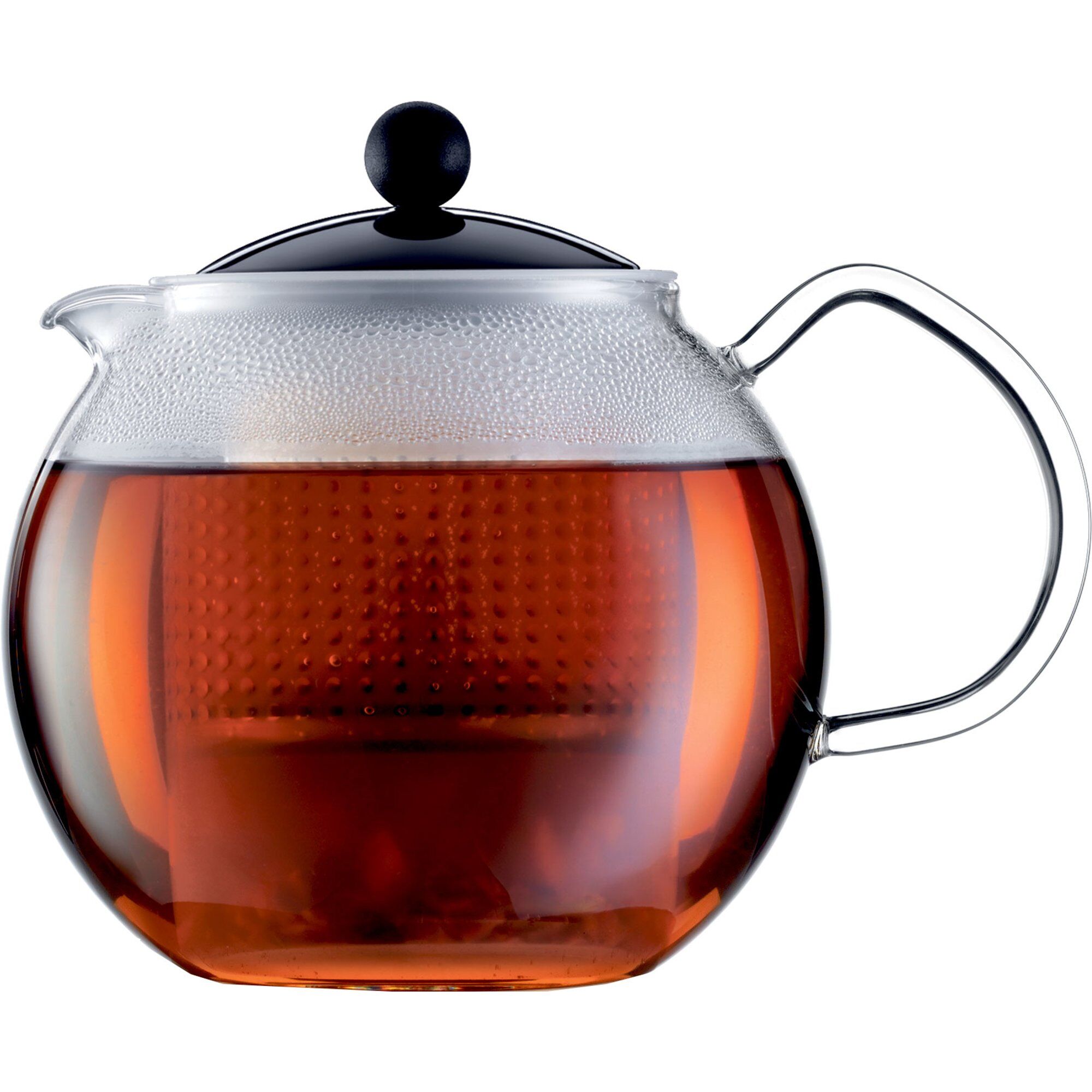 Bodum ASSAM Tekande m. glashåndtag 1,0 l, sort
