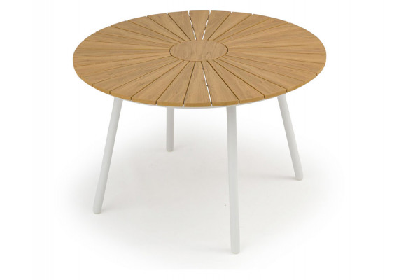 DaneLine Adam Havebord - Nonwood - Ø110 cm - Hvid
