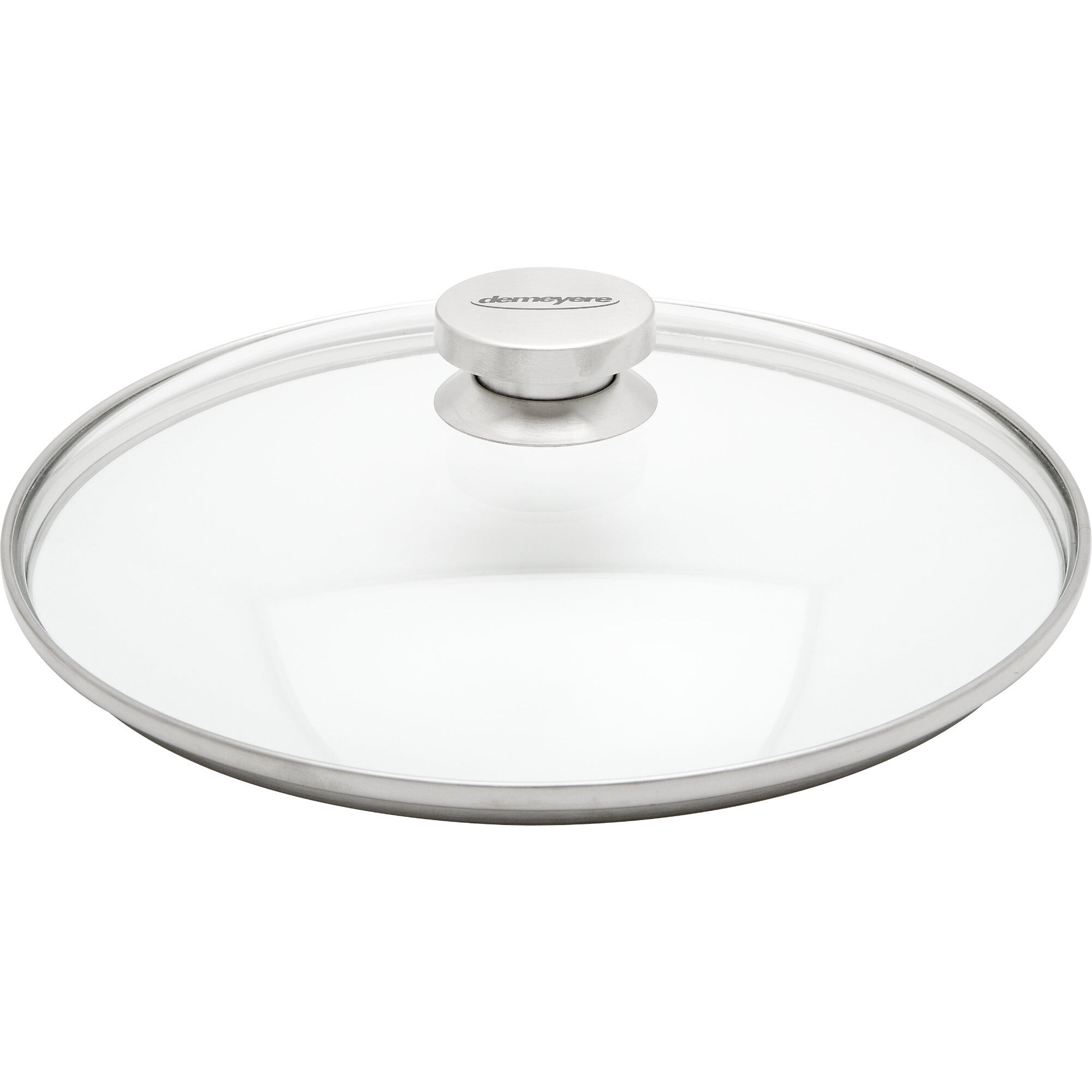 Demeyere Specialties Glaslåg med stålknop, Ø 28 cm.