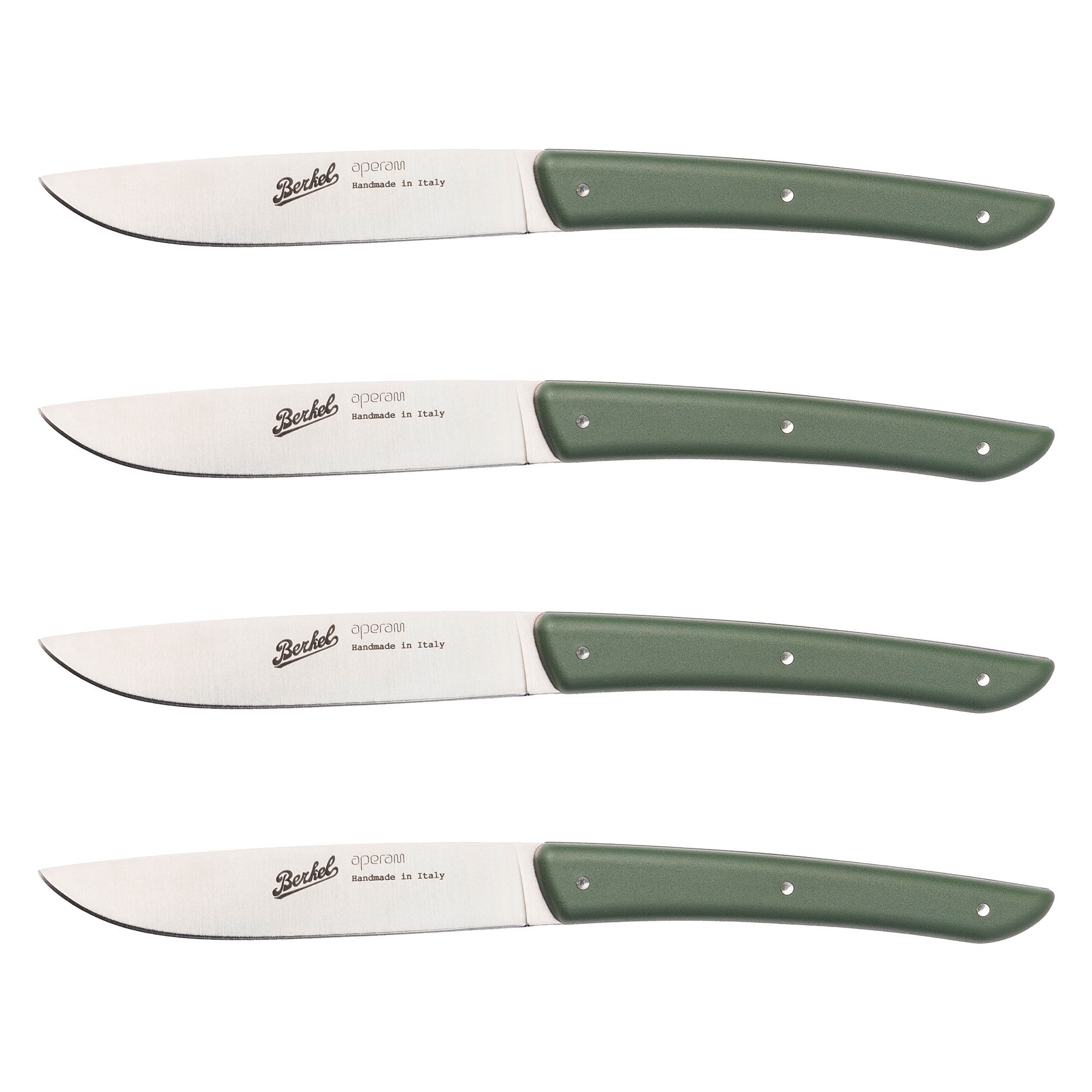 Berkel Steakkniv 4 stk, olivengrøn