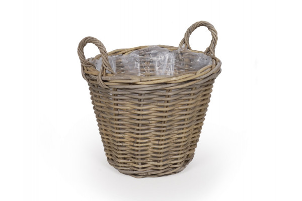 Fletkurv - Naturrattan - Ø:35 cm