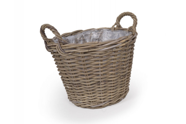 Fletkurv - Naturrattan - Ø:40 cm