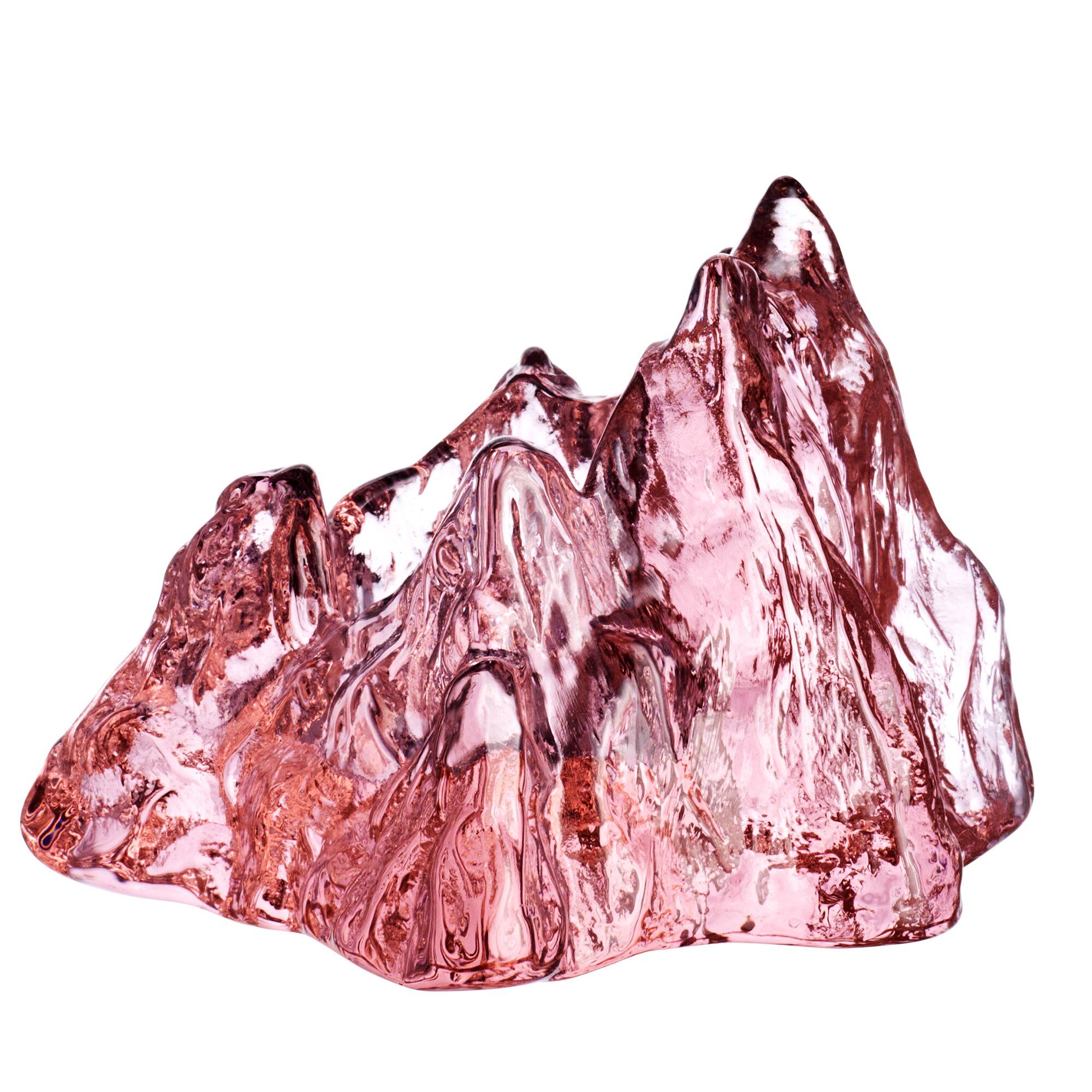 Kosta boda The Rock lanterne 9 cm, rosa