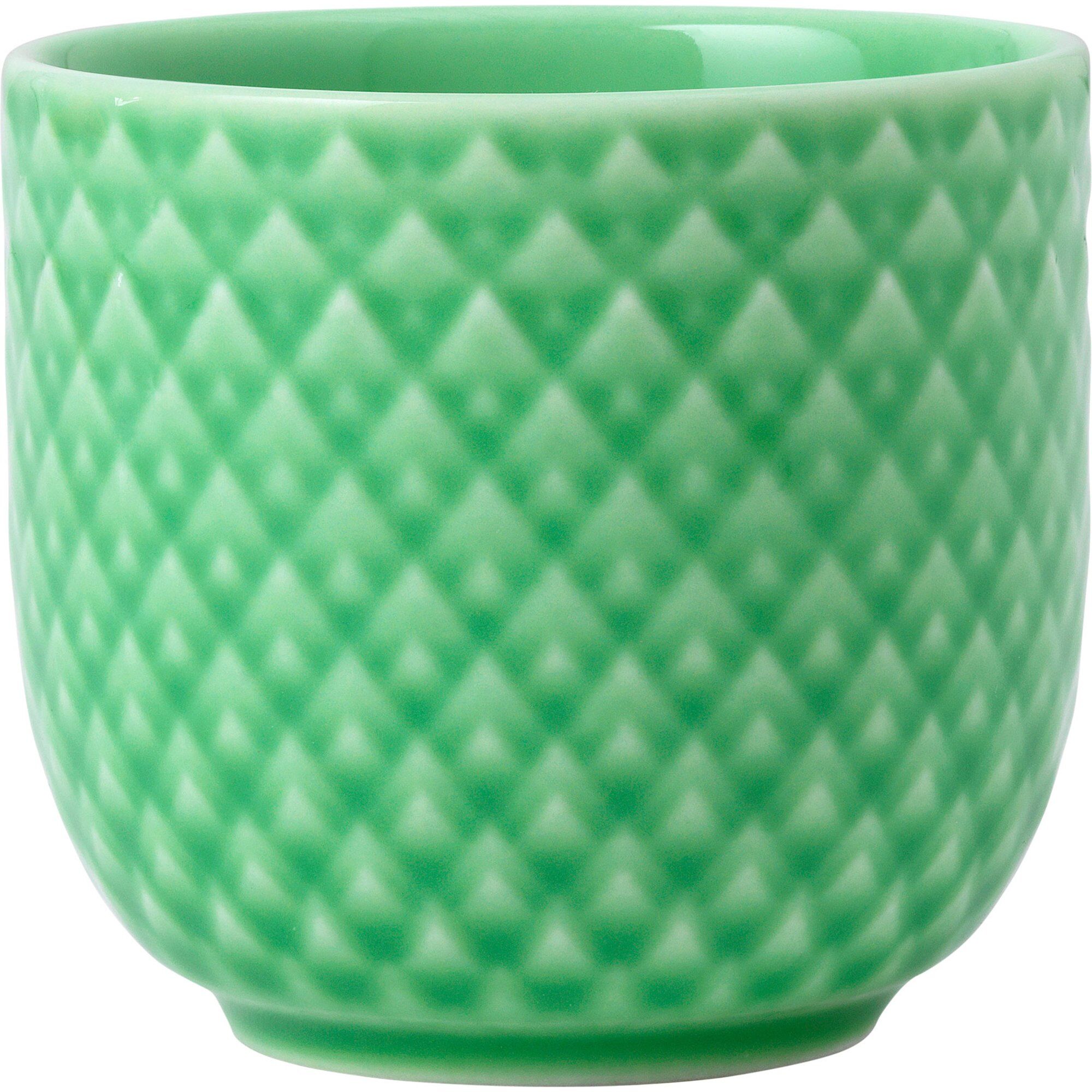 Lyngby porcelæn Rhombe Color æggebæger 5 cm. Grøn
