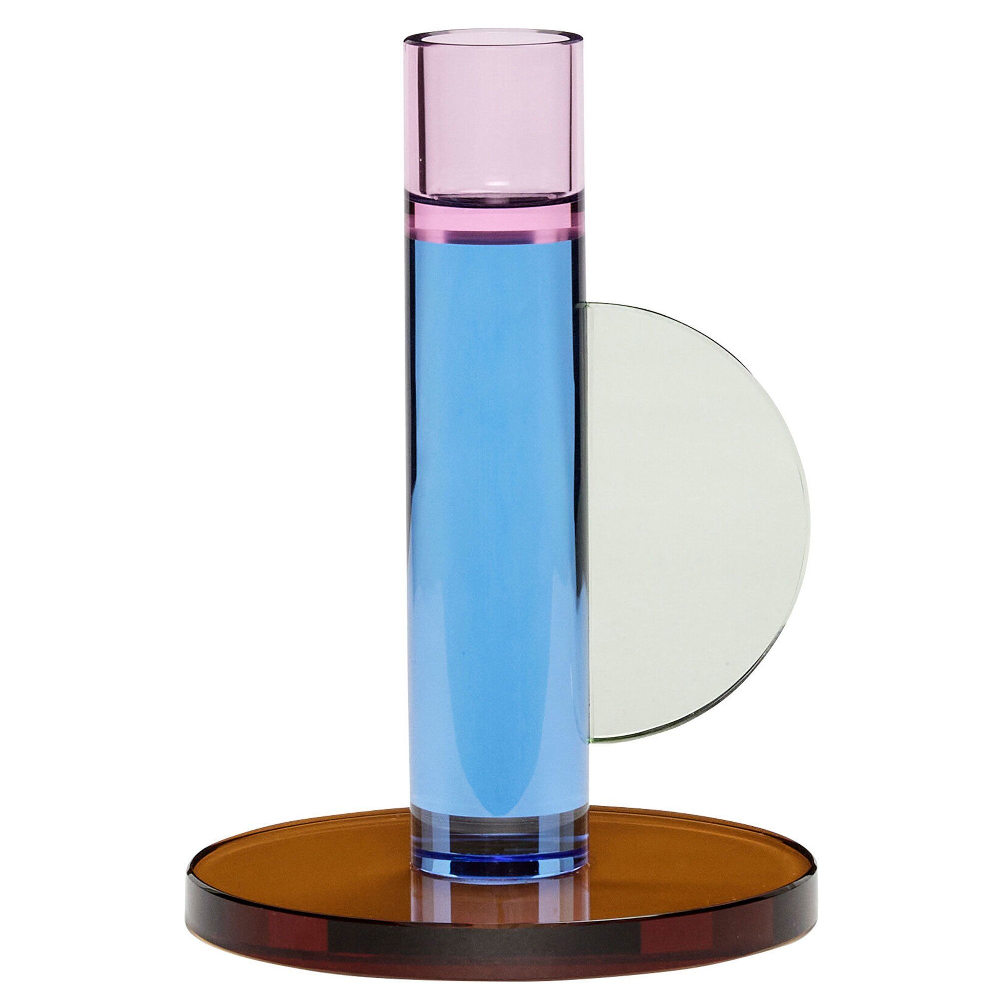 Hübsch Astro lysestage 14 cm, blå